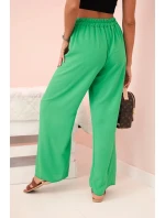 Kalhoty s širokým nohavicí světle zelené Kalhoty s širokým nohavicí světle zelené