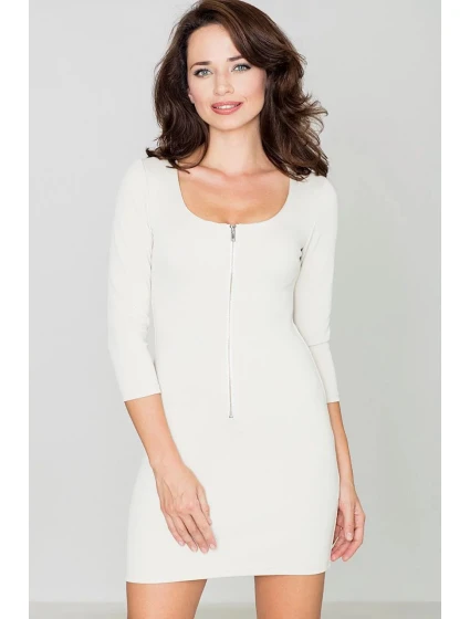 Dámské šaty model 19409230 béžové - Katrus