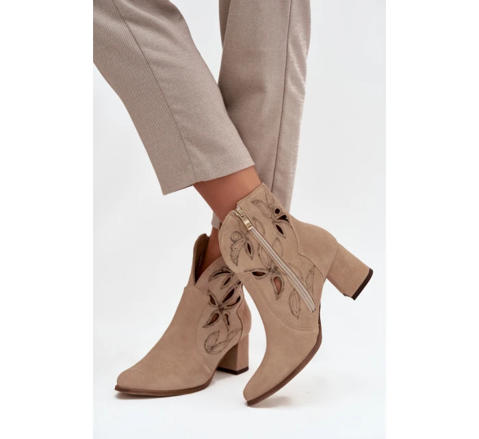 Boty na podpatku  model 219134 Step in style