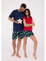 Pánské pyžamo model 20567929 Ho Ho kr/r S2XL - Cornette Pánské pyžamo model 20567929 Ho Ho kr/r S2XL - Cornette