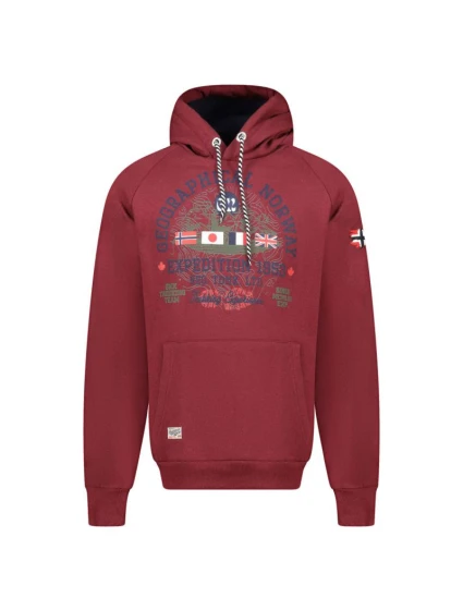 Mikina Geographical Norway DB 100 M WZ3006H/GN-Burgundy pánské