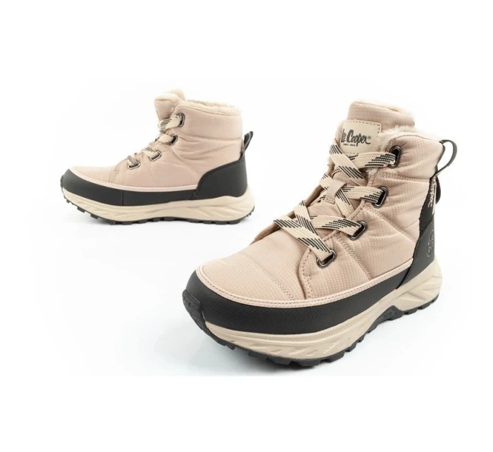 dámská sportovní obuv zimní model 21406190 zateplená béžová černá dámské - Lee Cooper