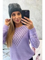 Dámská čepice Kalina K362 graphite+black Dámská čepice Kalina K362 graphite+black