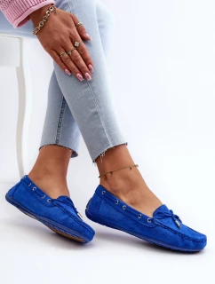 Dámské modré semišové mokasíny model 21659327 - Boto