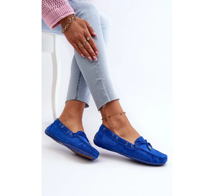 Dámské modré semišové mokasíny Si Passione Dámské modré semišové mokasíny Si Passione
