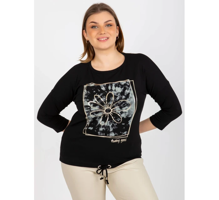 Dámská halenka RV BZ 8470.93P černá - FPrice