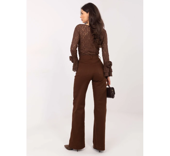 Dámské kalhoty LK SP 510106.14P Tmavě hnědá - FPrice