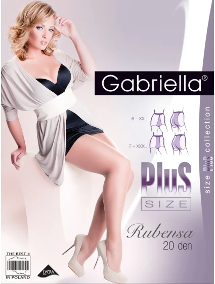 Punčochové kalhoty Gabriella Rubensa Plus Size 161 6-7 20 den