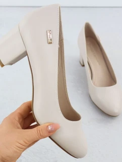 Lodičky Sergio Leone PB178 v tělové barvě s jehlovým podpatkem