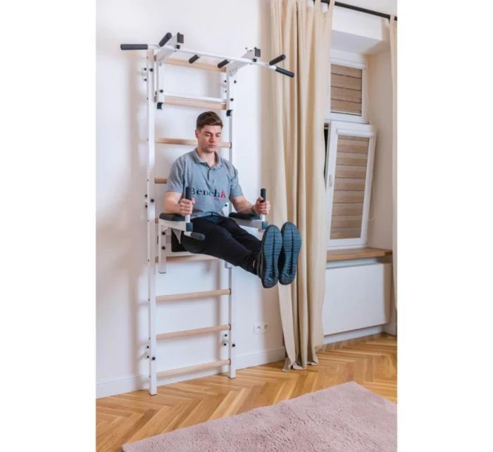 GYMNASTICKÝ ŽEBŘÍK S NASTAVITELNOU TYČÍ A ZÁBRADLÍM BENCHK 732W GYMNASTICKÝ ŽEBŘÍK S NASTAVITELNOU TYČÍ A ZÁBRADLÍM BENCHK 732W