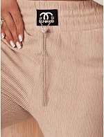 Dámské tepláky beige Dstreet model 21975681 - FashionStreet Dámské tepláky beige Dstreet model 21975681 - FashionStreet