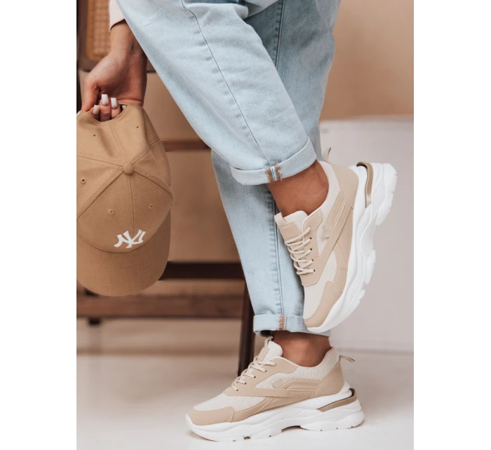 Dámské tenisky na platformě SPORTLITE beige FashionStreet ZY0608