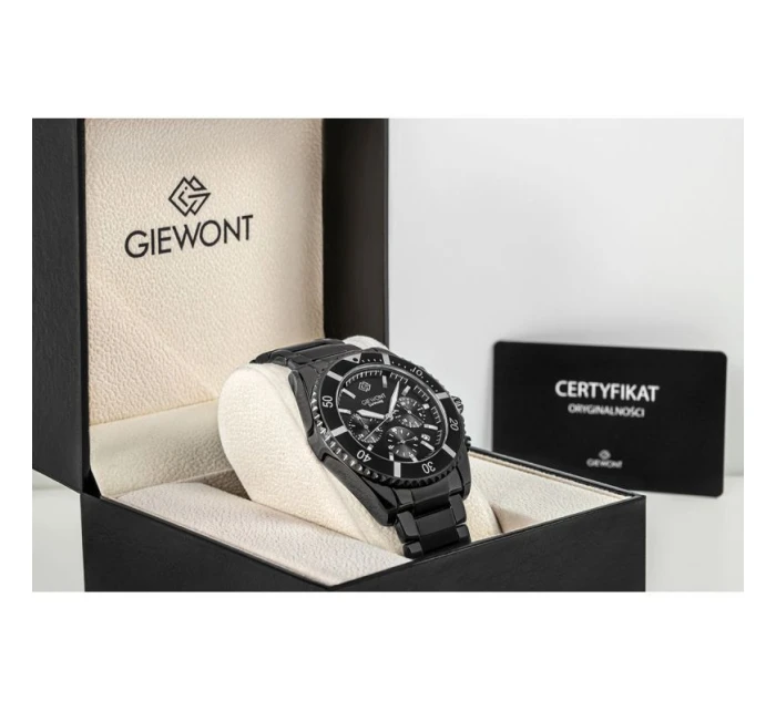 Pánské hodinky Giewont Chronograph Sapphire Black GW3970-B4