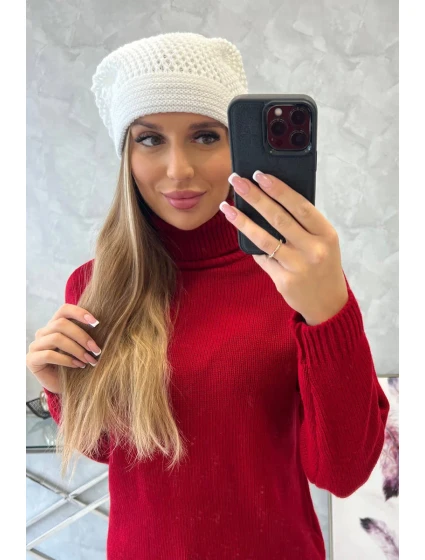 Dámská čepice Neli K392 bílá Dámská čepice Neli K392 bílá