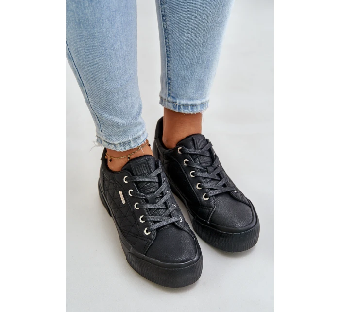 Dámské tenisky na platformě zateplené Big Star OO274A465 Černé Dámské tenisky na platformě zateplené Big Star OO274A465 Černé