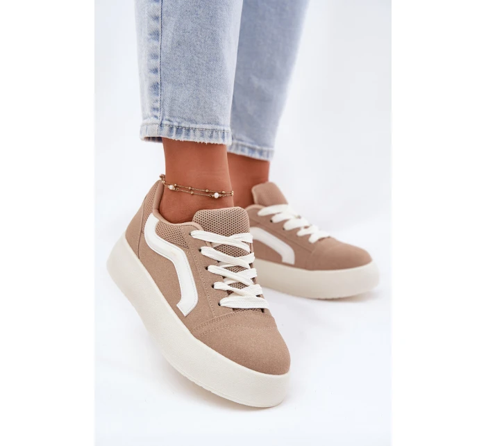 Dámské Tenisky Na Platformě Khaki Tellnira