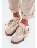 Dámské tenisky s ozdobným detailem Béžové model 21954604 - Boto