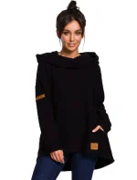 B131 Svetr s vysokým límcem - indigo