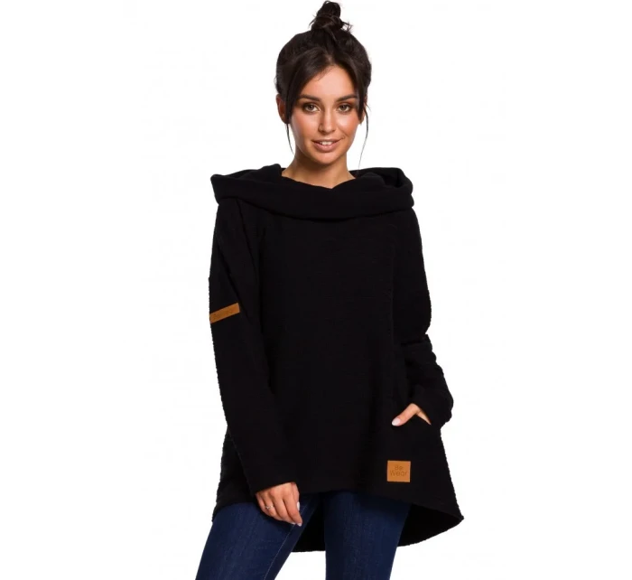 B131 Svetr s vysokým límcem - indigo