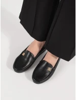 Jedinečné  polobotky černé dámské ukryta koturna