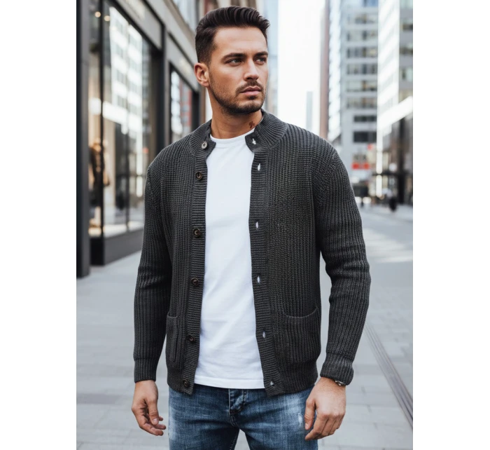 Pánský tmavě šedý svetr Dstreet model 21994134 - FashionStreet