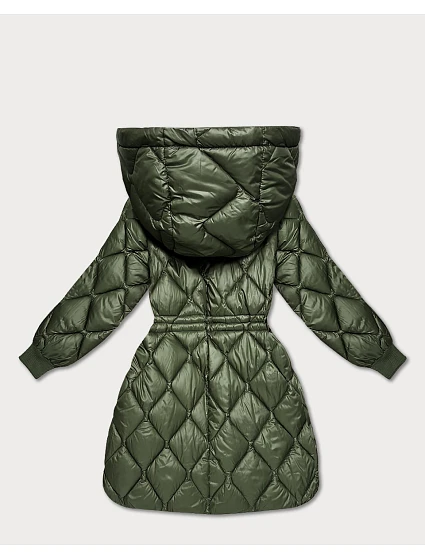 dámská zimní oversize bunda v khaki barvě model 21756253 - MINORITY dámská zimní oversize bunda v khaki barvě model 21756253 - MINORITY
