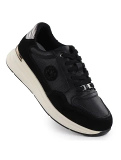 Dámské černé kožené polobotky Filippo DP7106/25