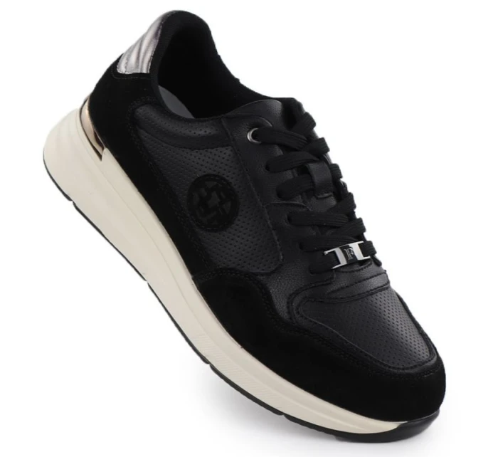 Dámské černé kožené polobotky Filippo DP7106/25 Dámské černé kožené polobotky Filippo DP7106/25