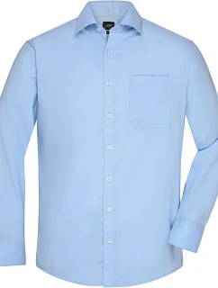 JN  keprová košile s dlouhým rukávem 02.0 light blue model 22488321 - Daiber