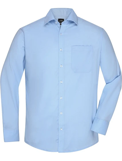 Daiber JN 682 Mikro keprová košile s dlouhým rukávem 02.0682 light blue Daiber JN 682 Mikro keprová košile s dlouhým rukávem 02.0682 light blue