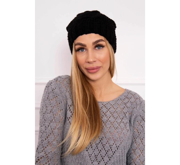 Fleecová čepice Justyna K253 černá