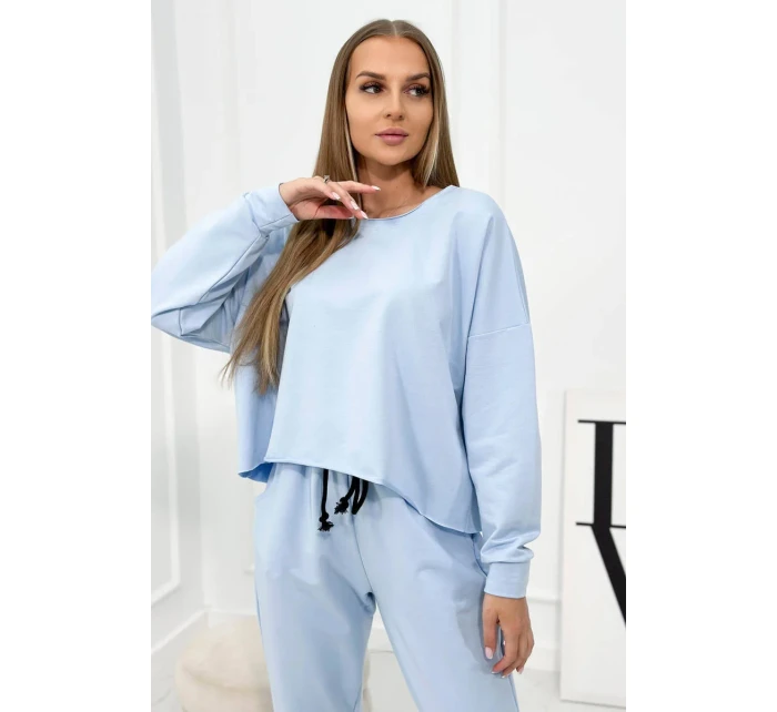 Set 2dílná mikina + kalhoty modrý