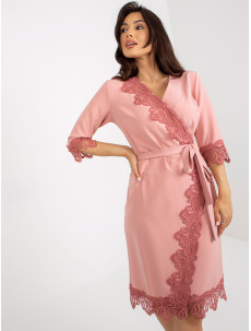 Dámské šaty LK SK 507347 tmavě růžové