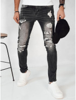 Pánské tmavě šedé džínové kalhoty Dstreet UX4152