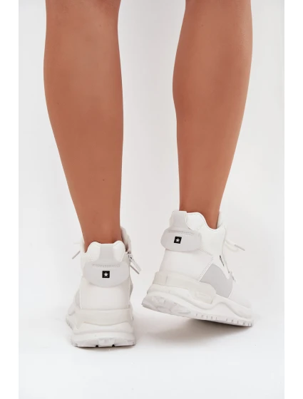 Dámská sportovní obuv na platformě Big Star – bílá Dámská sportovní obuv na platformě Big Star – bílá