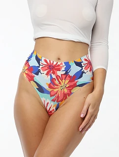 Dámské kalhotky Flower model 22130444 Simple Brasil Maxi barevné květy - Julimex