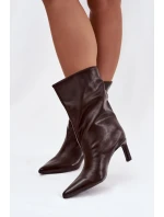 Boty na podpatku model 221519 Step in style Boty na podpatku model 221519 Step in style