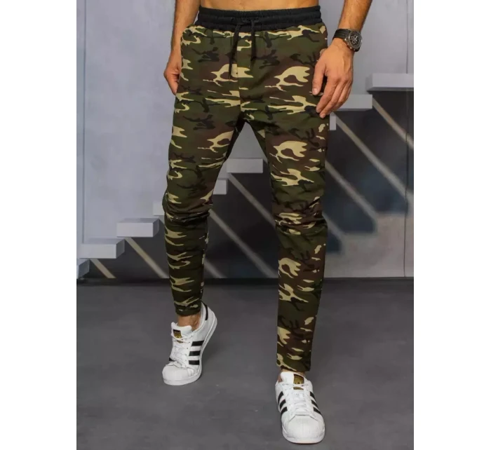 Pánské hnědé tepláky moro Dstreet UX3319