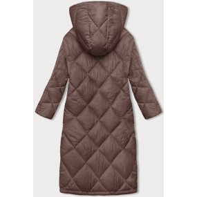 Prošívaná dámská zimní bunda ve velbloudí barvě (H-896-89)