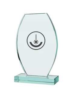 Trofeum szklane grawerowane z etui