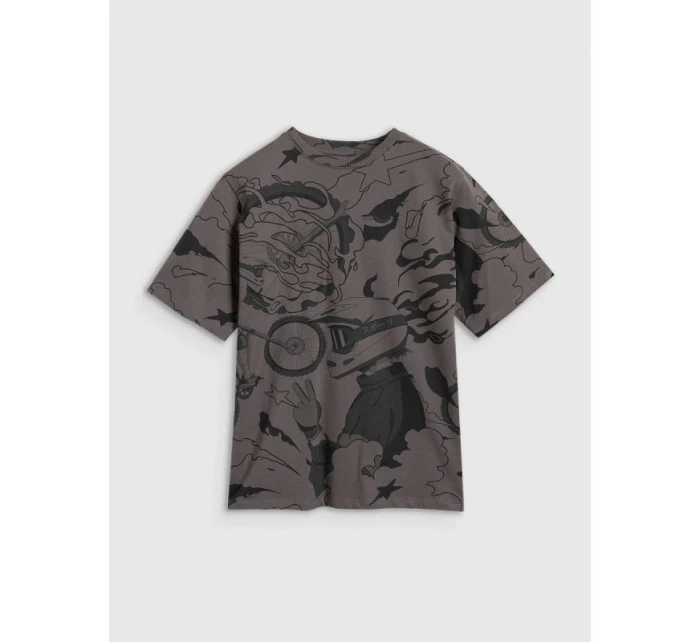 Chlapecké tričko oversize s potiskem 4F 4FJRAW25TTSHM3063-90A Chlapecké tričko oversize s potiskem 4F 4FJRAW25TTSHM3063-90A