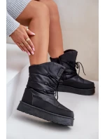 Sněhule na platformě se zipem Big Star model 21678314 Černé - Big Star Shoes