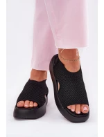 Dámské sandály na platformě černé model 21702370 - Boto Dámské sandály na platformě černé model 21702370 - Boto