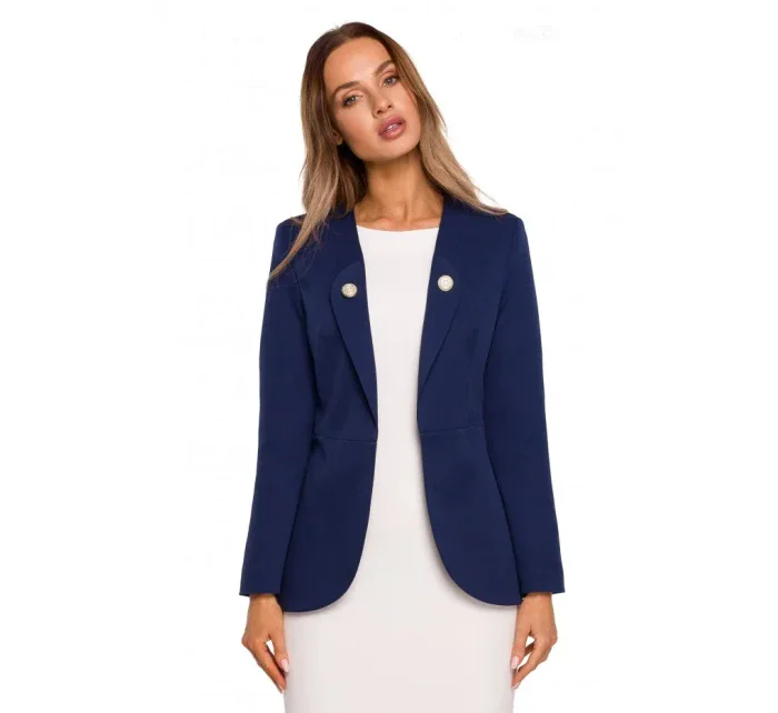 M665 Frakční plášť - tmavě modrý