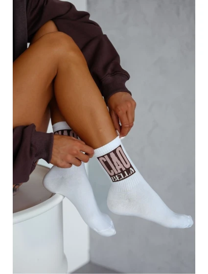 Dámské ponožky CIAO BELLA – bílé
