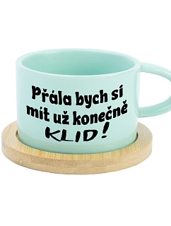 PŘÁLA BYCH SI MÍT UŽ KONEČNĚ KLID! - mint hrníček makronka 200 ml