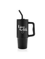 KÁVOHOLIK - černý cestovní termohrnek 900 ml KÁVOHOLIK - černý cestovní termohrnek 900 ml