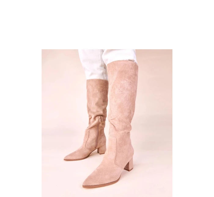 Kozačky na podpatku  model 220995 Solea