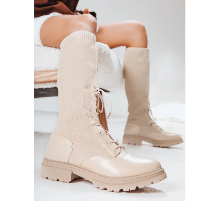 Dámské boty béžové Dstreet model 21994482 - FashionStreet