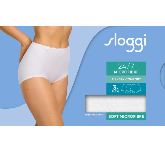 sloggi 24/7 Microfibre Maxi C3P - WHITE - SLOGGI WHITE - SLOGGI sloggi 24/7 Microfibre Maxi C3P - WHITE - SLOGGI WHITE - SLOGGI